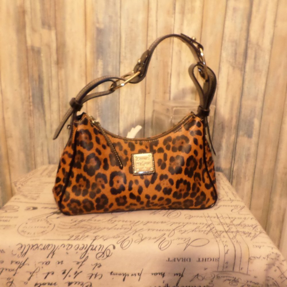 DOONEY & BOURKE LEOPARD PRINT HOBO